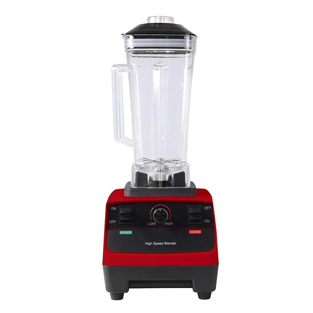 AP0025-RD_base.jpg 2L Commercial Blender Mixer Food Processor Juicer Smoothie Ice Crush Maker Red - Image 1