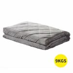 DreamZ 9KG Anti Anxiety Weighted Blanket Gravity Blankets Grey Colour