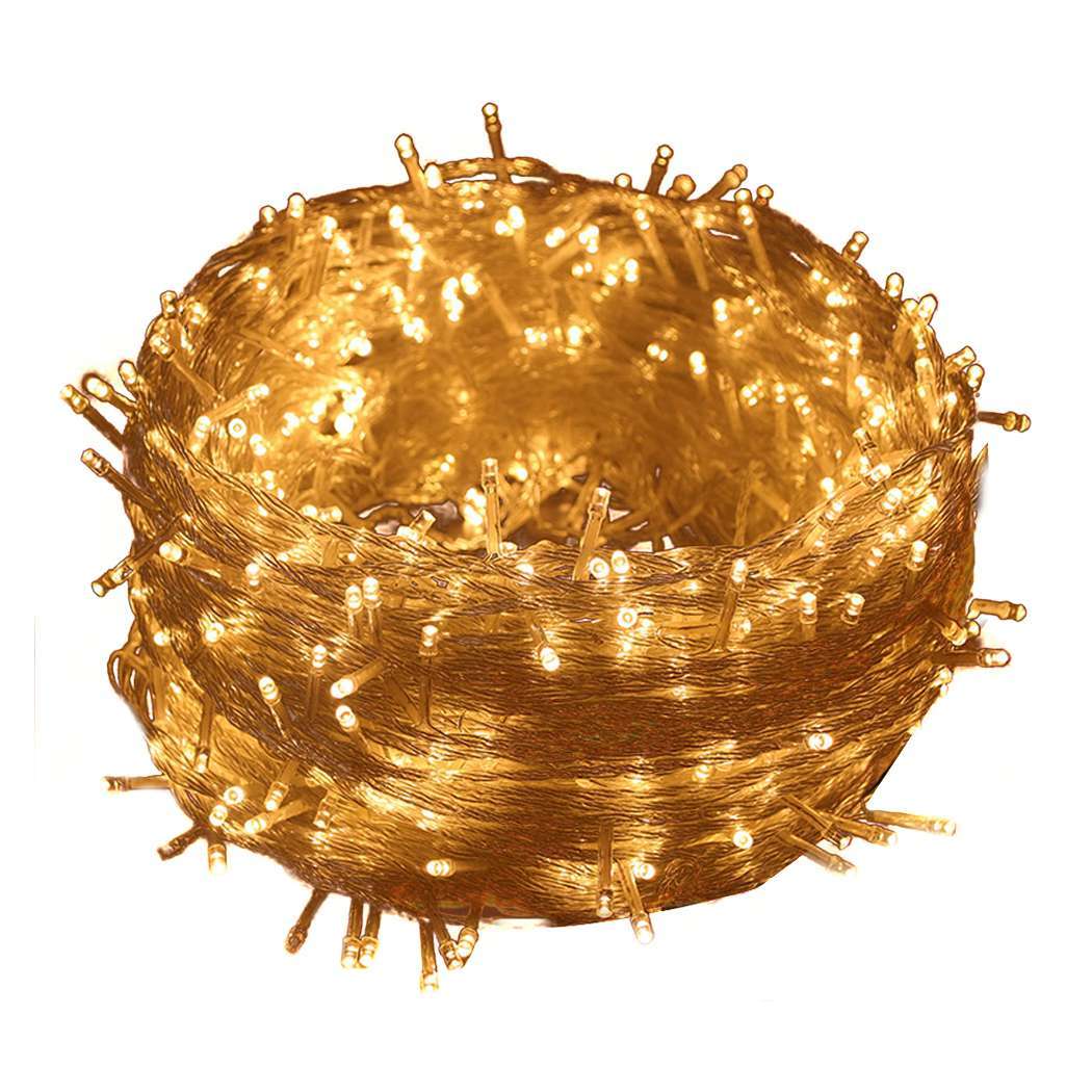 CL1001-500LED-WARM_base.jpg 500 LED Curtain Fairy String Lights Wedding Outdoor Xmas Party Lights Warm White - Image 1