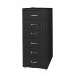 6 Tiers Steel Orgainer Metal File Cabinet With Drawers Office Furniture Black