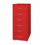 6 Tiers Steel Orgainer Metal File Cabinet With Drawers Office Furniture Red