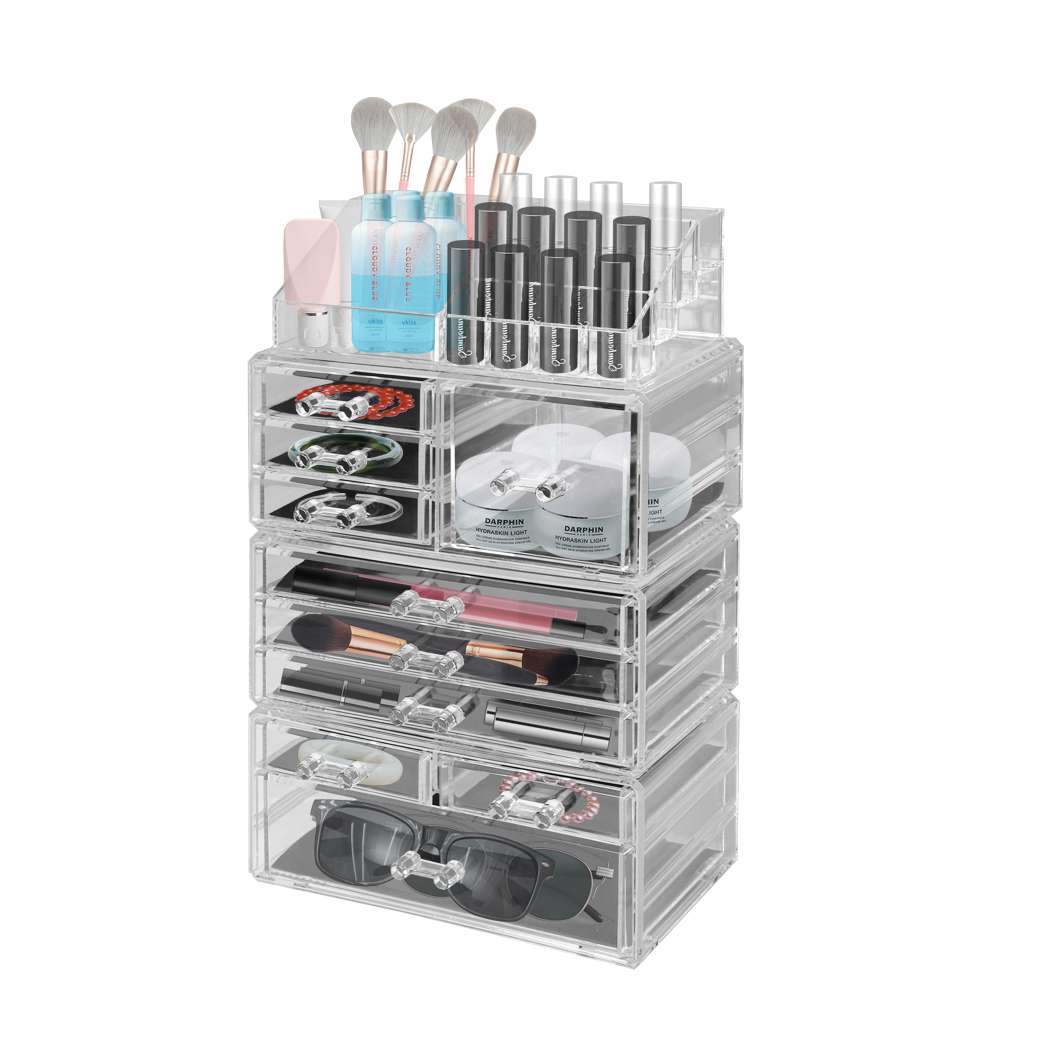 MB1006_base.jpg Cosmetic 10 Drawer Makeup Organizer Storage Jewellery Holder Box Acrylic Display - Image 1
