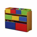 Levede Kids Toy Box 9 Bins Storage Rack Organiser Cabinet Wooden Bookcase 3 Tier