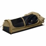 Mountview Double Swag Camping Swags Canvas Dome Tent Hiking Mattress Khaki