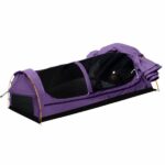 Mountview Double Swag Camping Swags Canvas Dome Tent Hiking Mattress Purple