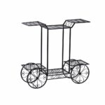 Levede Plant Stand Outdoor Indoor Metal Flower Pots Rack Corner Planter Shelf