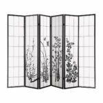 Levede 6 Panel Room Divider Privacy Screen Wood Timber Bed Wider Foldable Stand
