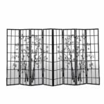 Levede 8 Panel Free Standing Foldable  Room Divider Privacy Screen Bamboo Print