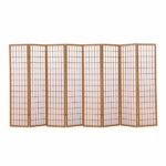 Levede 8 Panel Free Standing Foldable  Room Divider Privacy Screen Wood Frame