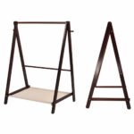 Levede Clothes Stand Garment Dyring Rack Hanger Organiser Wooden Free Standing